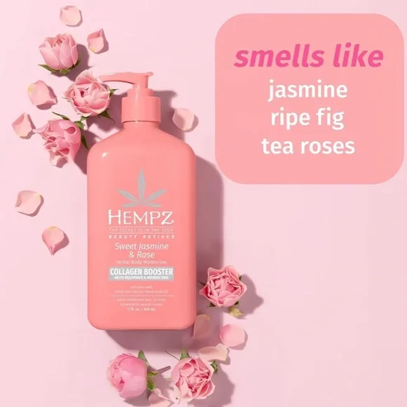 Hempz Sweet Jasmine & Rose Pink Herbal Moisturizer - Picture 6 of 11